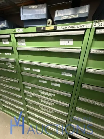 Partij bandverwarmingen, thermokoppels en spuitneuzen – kavel bij VH Auctions, Belgium