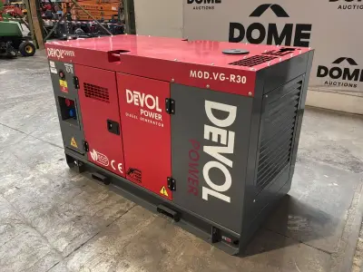 2026 Devol Power VG-R30 stroomgenerator – kavel bij Dome Auctions, Depot Deinze