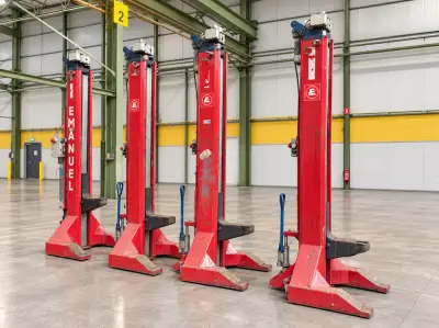 EMANUEL SCM 160F Mobiele elektromechanische hefkolom (4x) – kavel bij Dome Auctions, Depot Deinze