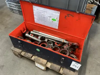 Ridgid Draadslijpset – kavel bij Dome Auctions, Rotterdam