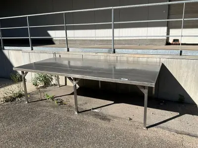 Stainless Steel Table – kavel bij Dome Auctions, Kingersheim
