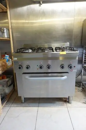 Inox gasfornuis Diamond – kavel bij Openbare Verkopen, Sint-Martens-Latem