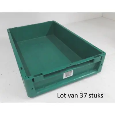 Lot van 37 Euronorm stapelbakken NE 6412 – kavel bij Openbare Verkopen, Gullegem