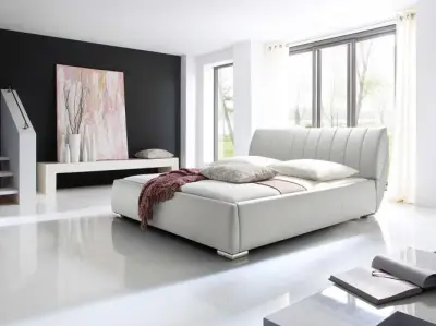 Bed met opbergruimte Davos 180x200 - wit – kavel bij Openbare Verkopen, Beveren-Leie