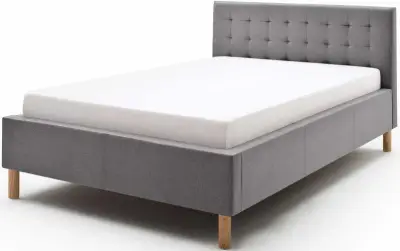 Bed Marilou 140x200 - grijs – kavel bij Openbare Verkopen, Beveren-Leie