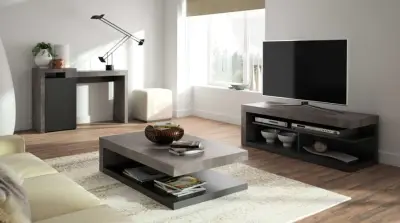 Bureau Delta 119cm - beton – kavel bij Openbare Verkopen, Beveren-Leie