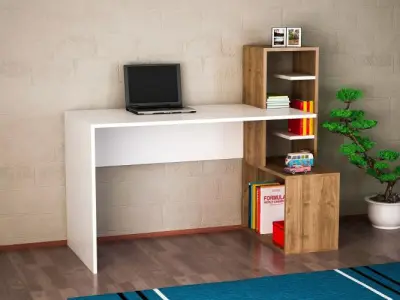 18mm Witte walnoot Studiebureau – kavel bij Openbare Verkopen, Beveren-Leie