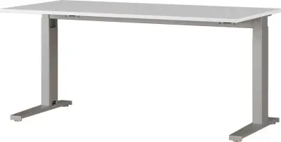 Bureau Osmond 160cm mechanisch verstelbaar - lichtgrijs/zilver – kavel bij Openbare Verkopen, Beveren-Leie