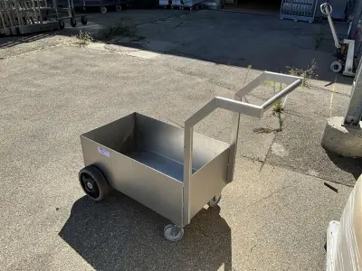 Stainless Steel Cart with Tray – kavel bij Dome Auctions, Kingersheim