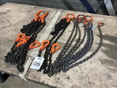 Hijsketting (4x) – kavel bij Dome Auctions, Rotterdam