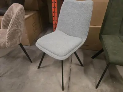 6x Eetkamerstoel Brink Grey Fabrics – kavel bij Openbare Verkopen, Pittem