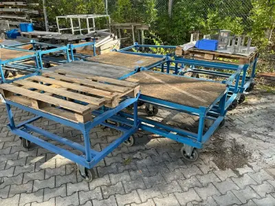 Shelf trolley (7x) – kavel bij Dome Auctions, Höhenkirchen-Siegertsbrunn