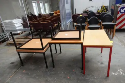 5x Diverse houten tafel – kavel bij Openbare Verkopen, Jabbeke