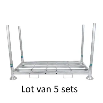 Set van 5 stapelrekken 1800x1060x320mm – kavel bij Openbare Verkopen, Gullegem
