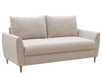 3-zitsbank Lino - beige stof – kavel bij Openbare Verkopen, Beveren-Leie