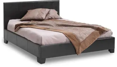 Tweepersoonsbed Miro 140x200 - bruin – kavel bij Openbare Verkopen, Beveren-Leie
