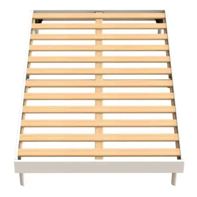 Bedframe Tibor 12 latten 140x200 - wit – kavel bij Openbare Verkopen, Beveren-Leie