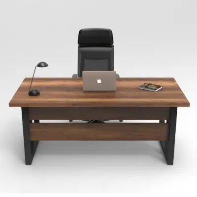 MN1 Bureau | 100% MELAMINE | Walnoot – kavel bij Openbare Verkopen, Beveren-Leie