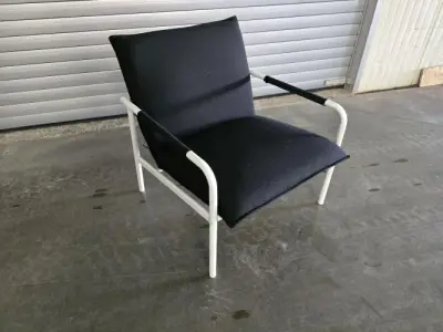 1x Fauteuil Rosa Black Fabrics PR INTERIORS – kavel bij Openbare Verkopen, Pittem