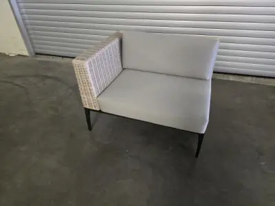 1x Viro Tuin hoekelement rattan 100x85 – kavel bij Openbare Verkopen, Pittem