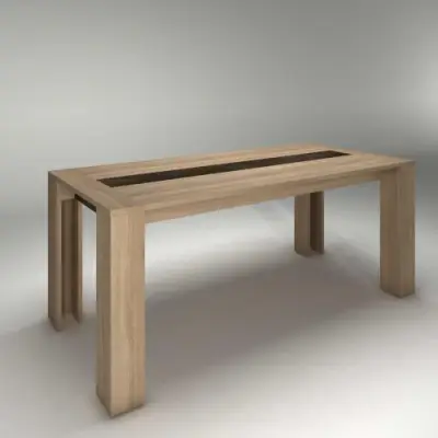 Eettafel Ares 90x190 - eik decor – kavel bij Openbare Verkopen, Beveren-Leie