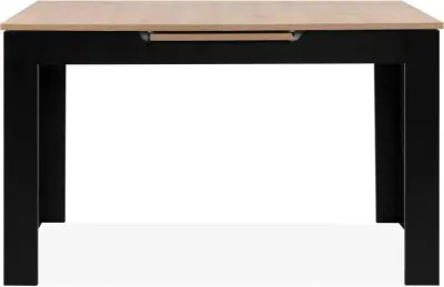 Verlengbare eettafel Birma - 160/200x80x75cm - artisan eik/zwart – kavel bij Openbare Verkopen, Beveren-Leie