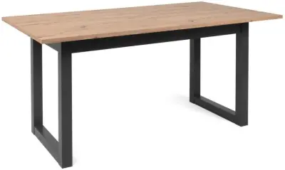 Verlengbare eettafel Damon 160/200x90 - eik/antraciet – kavel bij Openbare Verkopen, Beveren-Leie