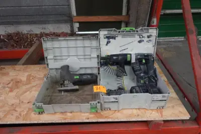 Accu Schroefmachine Festool & decoupeerzaag – kavel bij Openbare Verkopen, Wervik