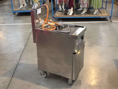 Inox verrijdbare gasfriteuse ELFRAMO GW20T – kavel bij Auctim, Aartselaar