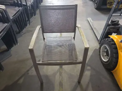 (6x) Alu terras stoelen – kavel bij Auctim, Aartselaar