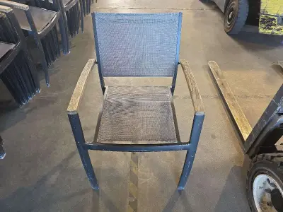 (6x) Alu terras stoelen – kavel bij Auctim, Aartselaar