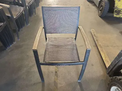 (6x) Alu terras stoelen – kavel bij Auctim, Aartselaar