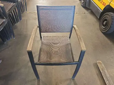 (6x) Alu terras stoelen – kavel bij Auctim, Aartselaar
