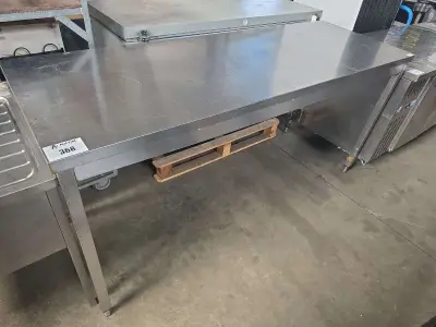Inox werktafel – kavel bij Auctim, Aartselaar