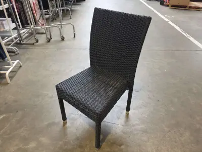 (5x) Stapelbare rieten terrasstoelen – kavel bij Auctim, Aartselaar