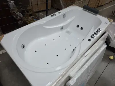 Hydromassagebad met douchezone EAGO AM120JDCW – kavel bij Auctim, Aartselaar