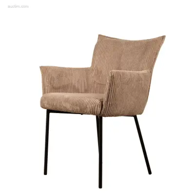 (6x) Design eetkamerstoel JD9033-taupe – kavel bij Auctim, Lier