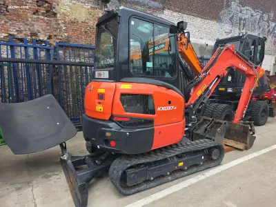 Kubota KX037-4 GL Minigraver/rupsgraafmachine – kavel bij Auctim, Drogenbos