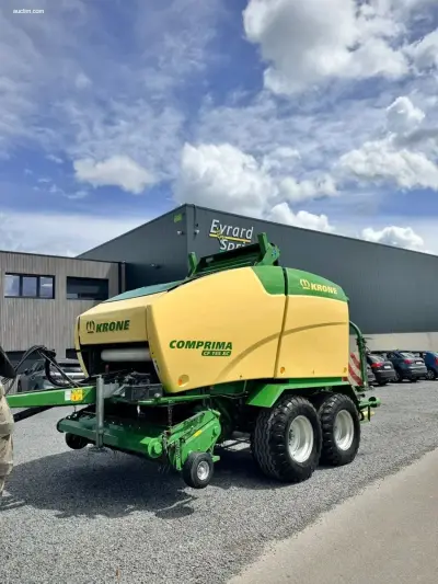 Ronde balenpers Krone Comprima CF 155 XC – kavel bij Auctim, Sart Lez Spa