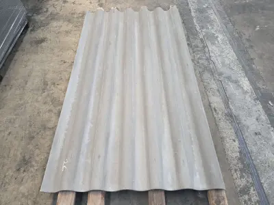 (130x) Vezelcement golfplaten SVK NEPTUNUS – kavel bij Auctim, B-9100 9100 Sint-Niklaas, Aerschotstraat 114