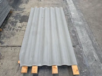 (130x) Vezelcement golfplaten SVK NEPTUNUS – kavel bij Auctim, B-9100 9100 Sint-Niklaas, Aerschotstraat 114