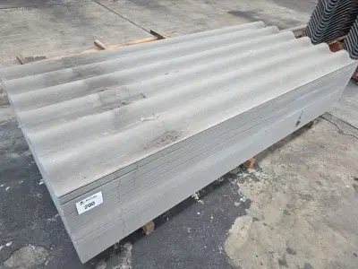 (47x) Vezelcement golfplaten SVK NEPTUNUS – kavel bij Auctim, B-9100 9100 Sint-Niklaas, Aerschotstraat 114