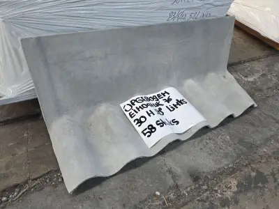 (58x) Vezelcement hulpstukken voor golfplaten SVK – kavel bij Auctim, B-9100 9100 Sint-Niklaas, Aerschotstraat 114