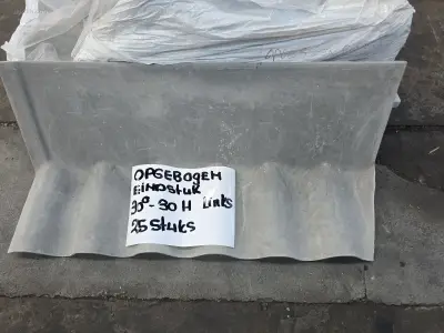 (25x) Vezelcement hulpstukken voor golfplaten SVK – kavel bij Auctim, B-9100 9100 Sint-Niklaas, Aerschotstraat 114