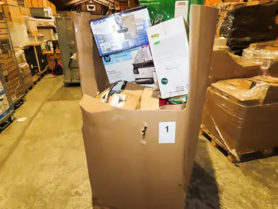 Postpakketten, Retouren & Overstock - 192 kg – kavel bij Auctim