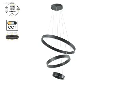 (1 x) 1 x Duora Design Hanglamp Zand Zwart – kavel bij Auctim, Puurs