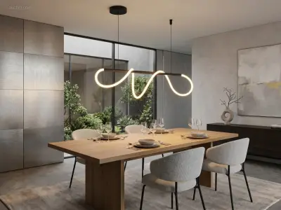 (2 x) 2 x Edera Design Hanglamp Zand Zwart 110cm – kavel bij Auctim, Puurs