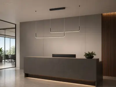 (2 x) 2 x Alura Linear Hanglamp Zand Zwart – kavel bij Auctim, Puurs