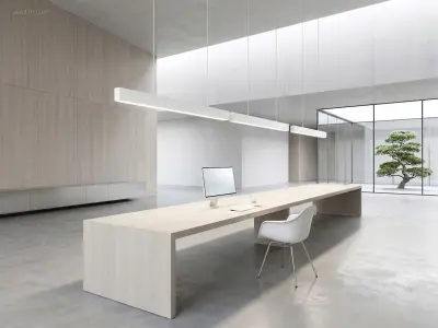 (4 x) 4 x 40W LED 120cm Linear Design Hanglamp – kavel bij Auctim, Puurs