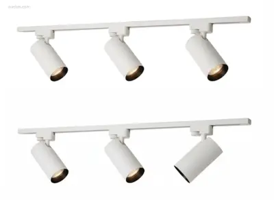 (1 x) 1 x 2 meter Railsysteem met 6 st railspot – kavel bij Auctim, Puurs